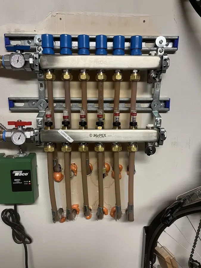 Plumber performing Gas Leak Detection at a residential property in Riverwoods